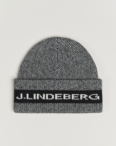 J.Lindeberg Ernie Beanie Black Melange – Svart