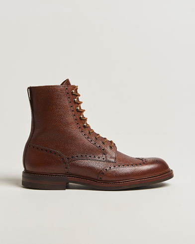 Crockett & Jones Islay Boot Tan Scotch Grain Calf – Brun