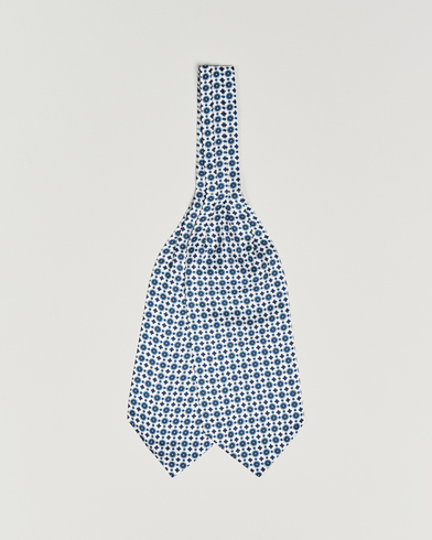 Amanda Christensen Silk Twill Medallion Ascot White – Hvit