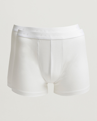 Herre | Falke | Falke 2-Pack Cotton Boxer Briefs White