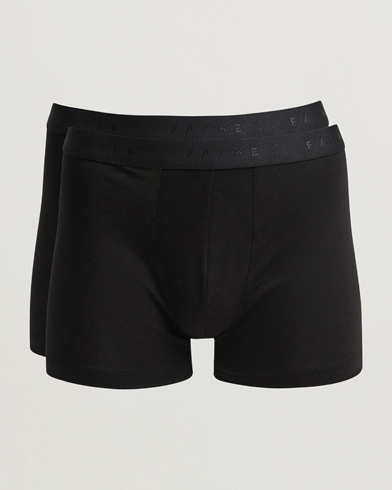 Herre | Falke | Falke 2-Pack Cotton Boxer Briefs Black