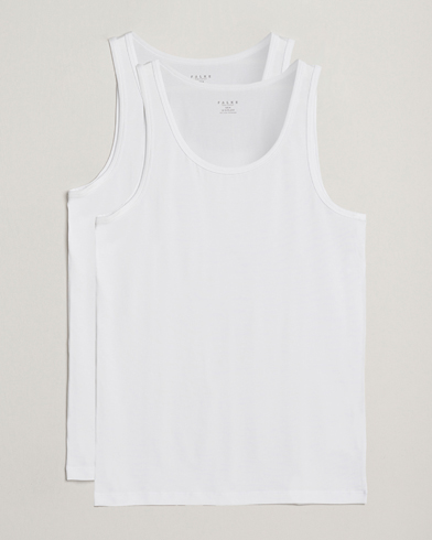 Falke 2-Pack Cotton Tank Top White – Hvit