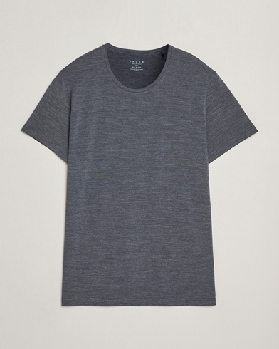 Falke Clima Wool Crew Neck T-Shirt Dark Grey Heather – Grå