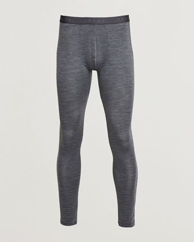 Falke Clima Wool Long Tights Dark Grey Heather – Grå