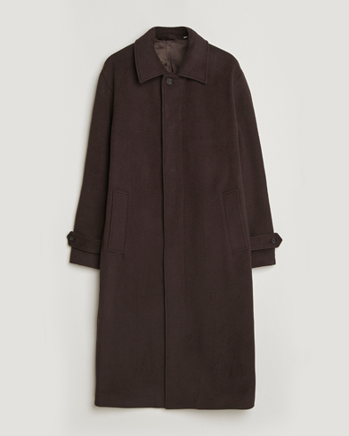 Gloverall Chesterfield Wool/Cashmere Refined Coat Black hos