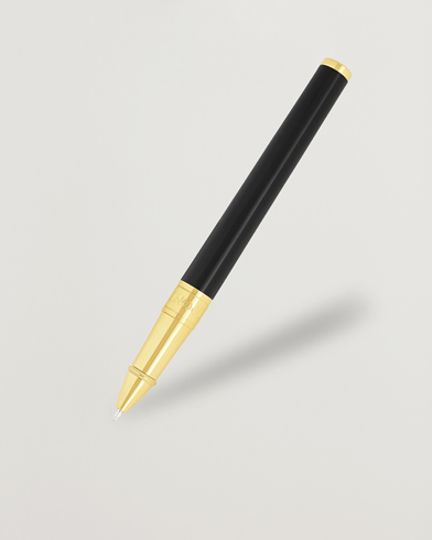 S.T. Dupont D-Initial Rollerball Pen Black/Golden – Svart