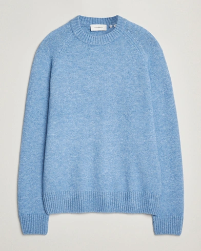 LES DEUX Gilbert Crew Neck Knit Allure Blue – Blå