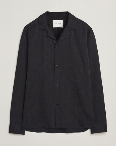 Les Deux Jasper Jaquard Shirt Black – Svart