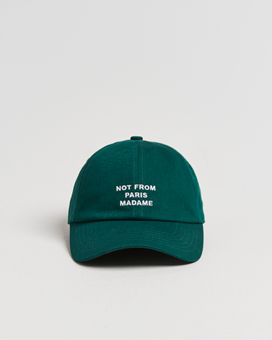 Drôle de Monsieur Slogan Baseball Cap Dark Green – Grønn