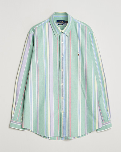 Polo Ralph Lauren Custom Fit Oxford Checked Shirt Green/Purple – Grønn
