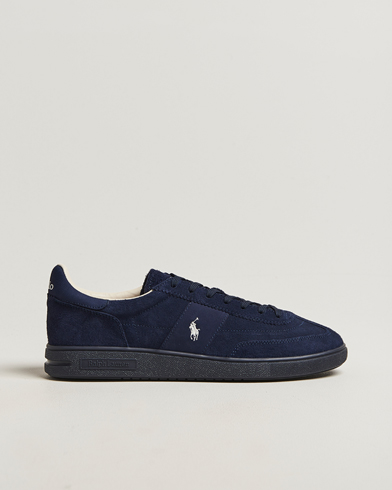 Polo Ralph Lauren Bedford Suede Sneaker Tonal Navy – Blå