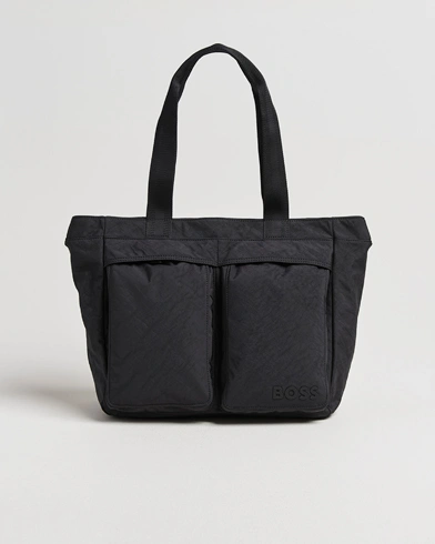 BOSS BLACK Catch Nylon Tote Bag Black – Svart