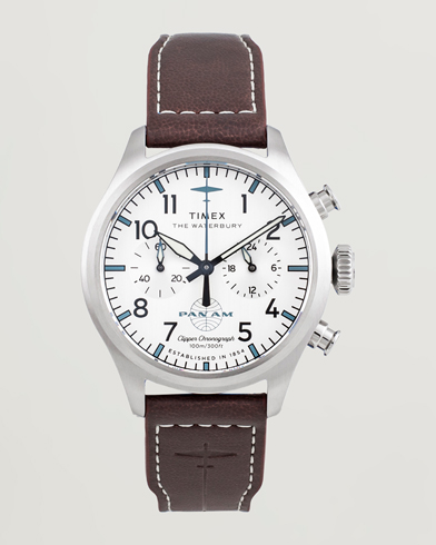 Timex Waterbury Ace Pan Chronograph 41mm Silver Dial – Brun