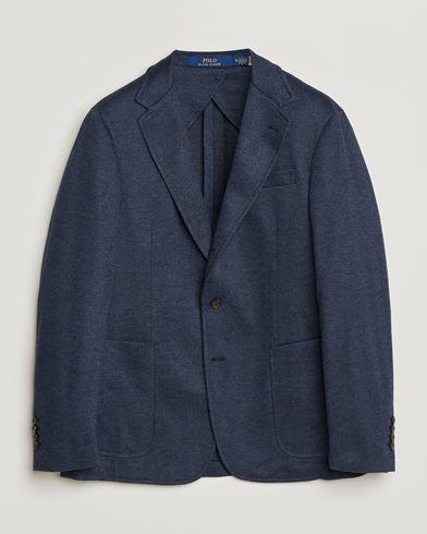 Polo Ralph Lauren Herringbone Single Breasted Sportcoat Navy Multi – Blå