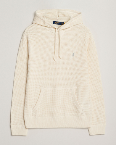 Polo Ralph Lauren Cotton/Wool Hoodie Andover Cream – Hvit