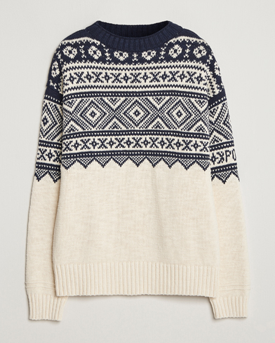 Polo Ralph Lauren Cotton/Cashmere Sweater Cream Combo – Hvit