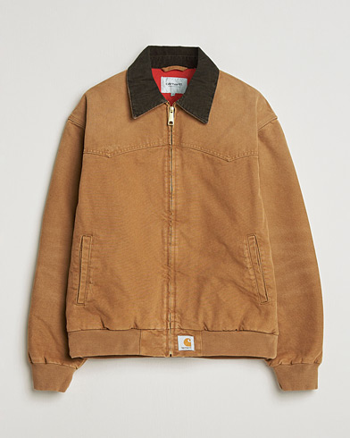 Carhartt WIP OG Santa Fee Jacket Hamilton Brown Grind Washed – Brun