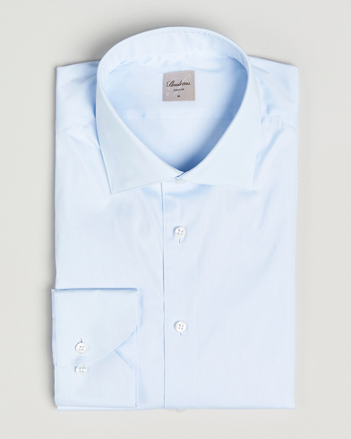 Stenströms Regular Fit Cotton Stretch Shirt Light Blue – Blå