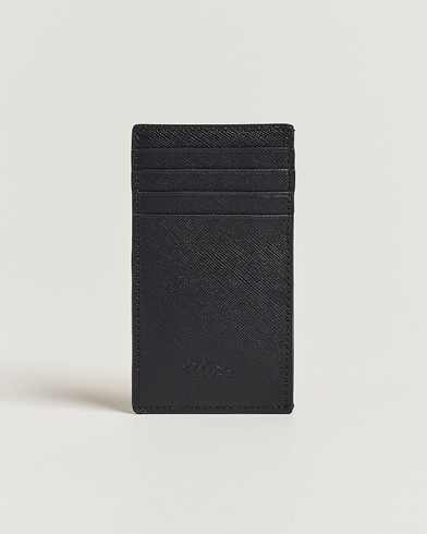 Oscar Jacobson Card Holder Leather Black – Svart