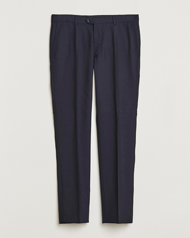 Oscar Jacobson Denz Wool Trousers Navy – Blå