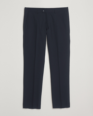 Herre | Oscar Jacobson | Oscar Jacobson Dandy Wool Trousers Navy
