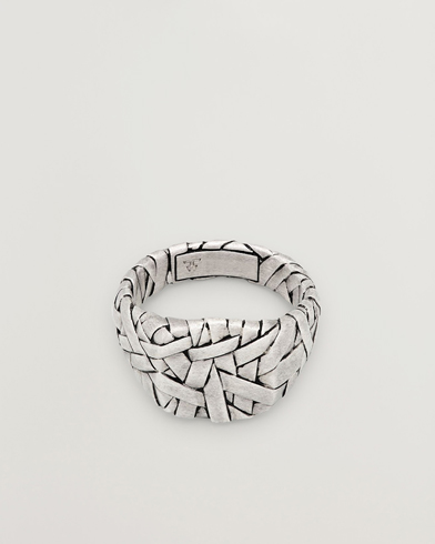 Tom Wood Quilt Ring Small Silver – Sølv