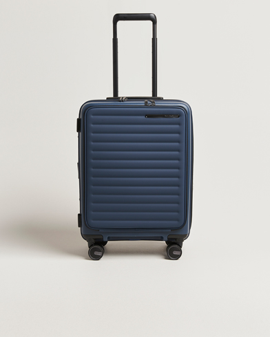 Samsonite Restackd Spinner Easy Access Carry-On Midnight – Blå