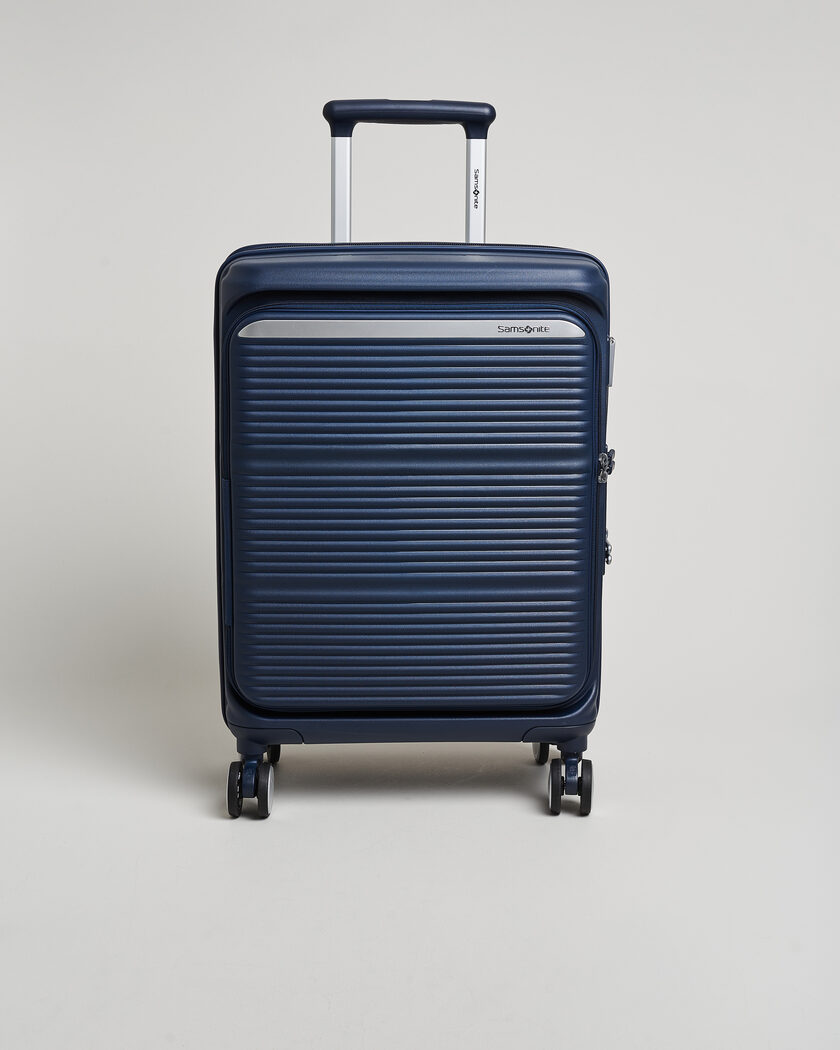 Samsonite Paralux 55cm Front Acess Carry-On Midnight – Blå