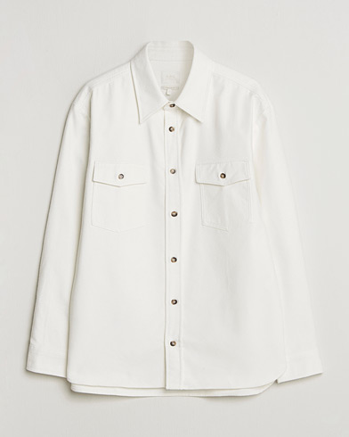A.P.C. Brushed Cotton Overshirt White – Hvit