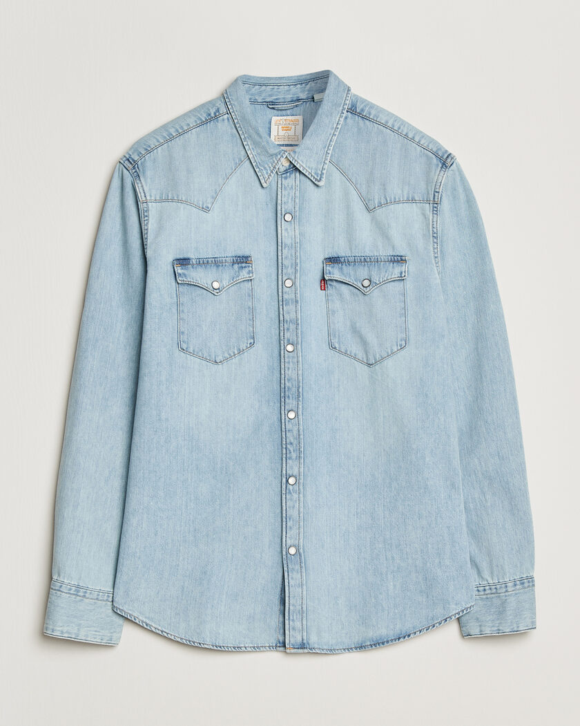 Levi's Barstow Western Standard Shirt Worn In Blue – Blå