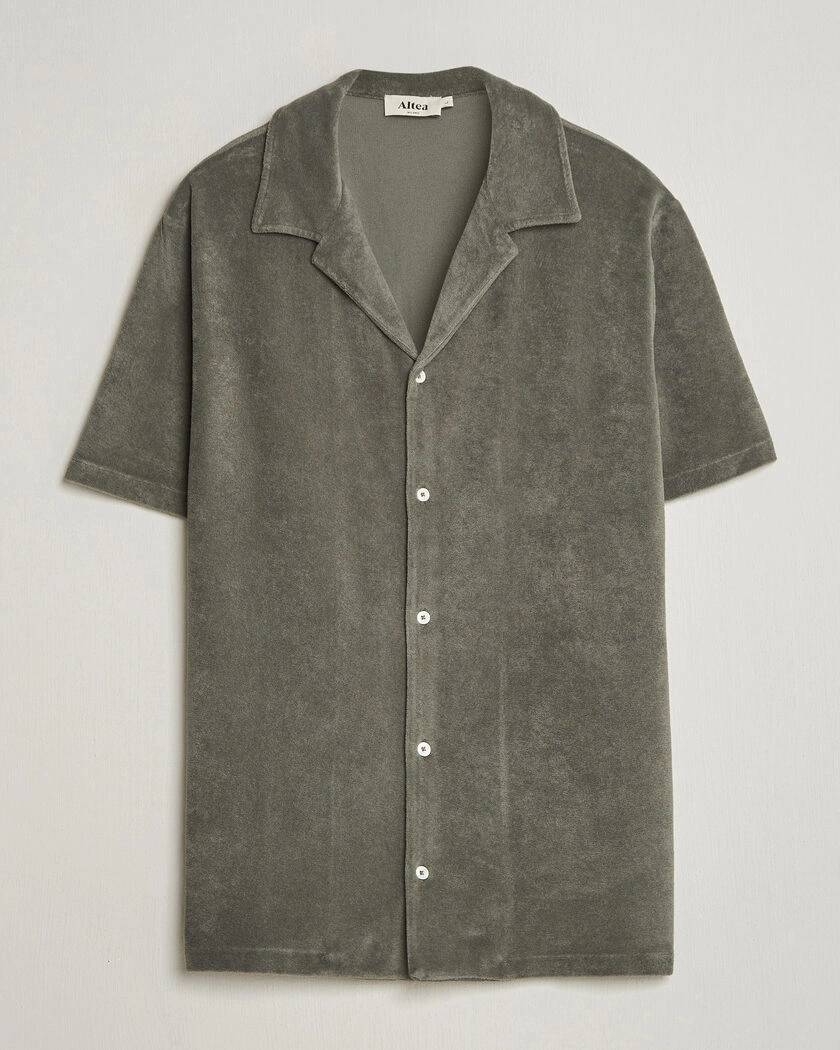 Altea Terry Bowling Shirt Olive – Grønn