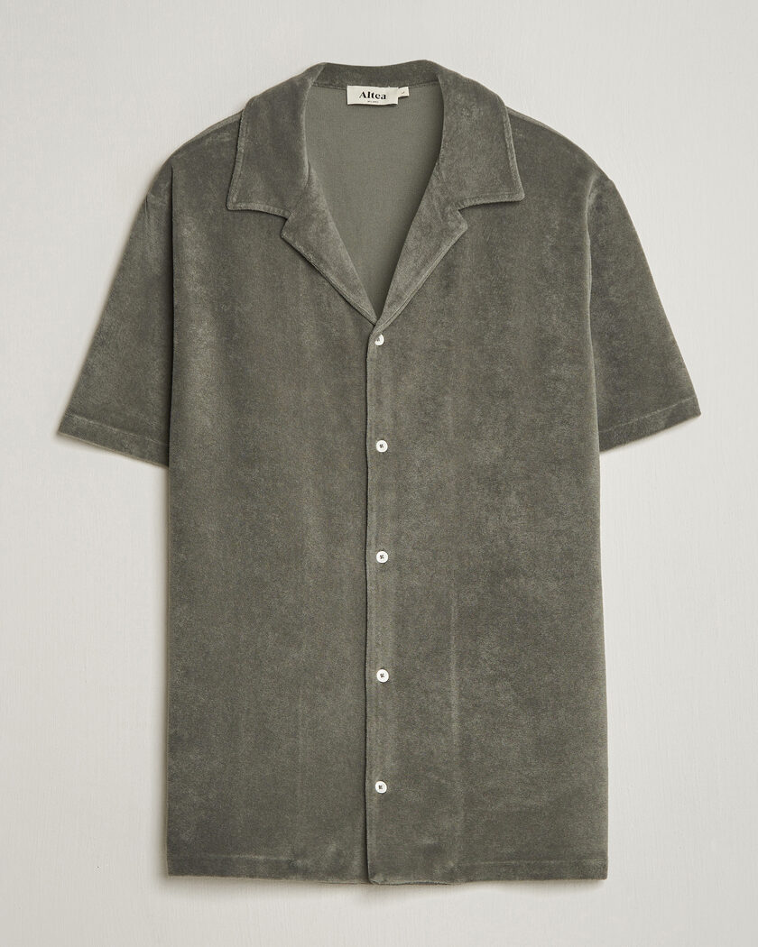 Altea Terry Bowling Shirt Olive – Grønn