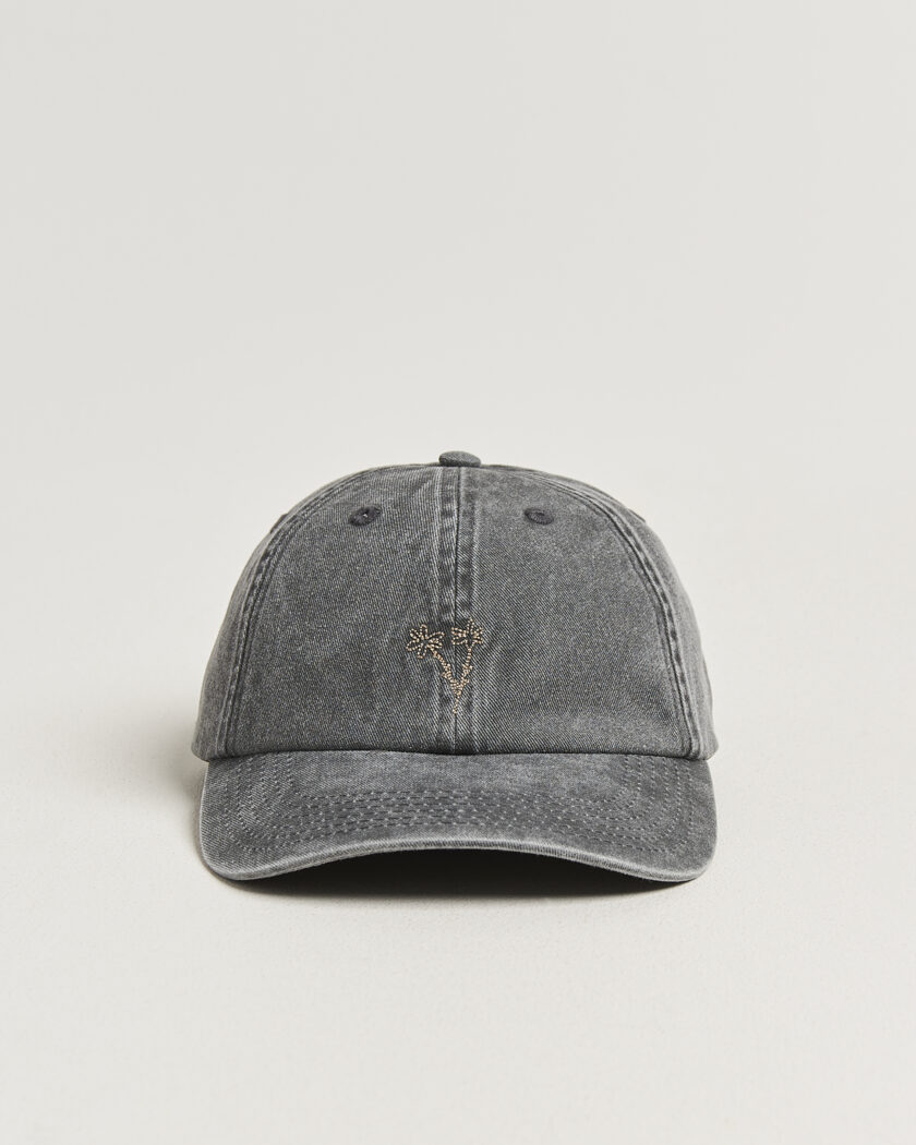 Forét Bouquet Heavy Washed Cap Washed Black – Svart