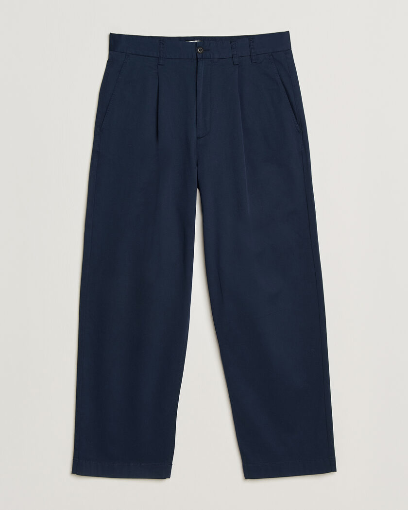 Forét Writer Relaxed Fit Pants Navy – Blå