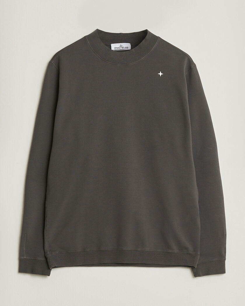 Stone Island Stellina Cotton Sweatshirt Charcoal – Grå
