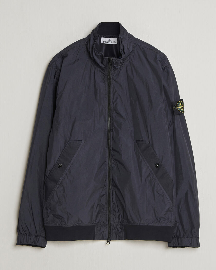 Stone Island Crinkle Reps Short Jacket Navy – Blå