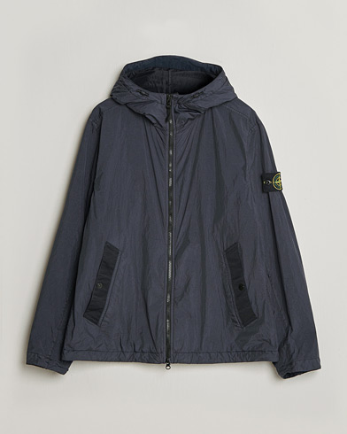 Stone Island Crinkle Reps Padded Hood Jacket Navy – Blå