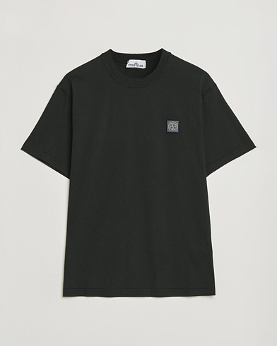 Stone Island Organic Cotton Fissato Effect T-Shirt Black – Svart