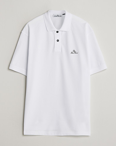 Stone Island Organic Cotton Pique White – Hvit