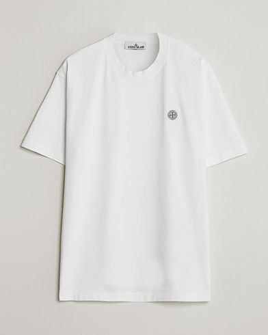 Stone Island Combed Organic Cotton T-Shirt White – Hvit