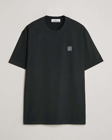 Stone Island Combed Organic Cotton T-Shirt Black – Svart