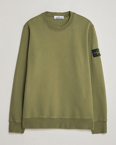 Stone Island Garment Dyed Fleece Sweatshirt Military Green – Grønn