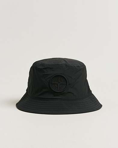 Stone Island Nylon Metal Bucket Hat Black – Svart