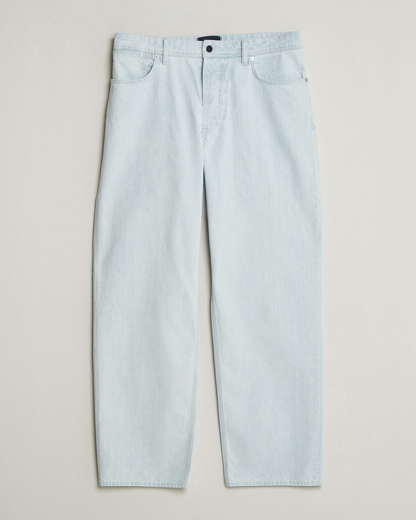 Stone Island Loose Fit Denim Jeans Blue Extra Bleach – Blå