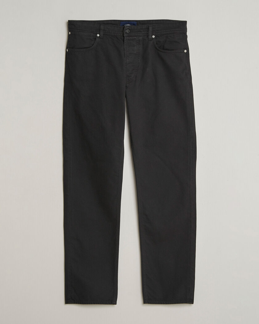 Stone Island Straight Fit Denim Jeans Black – Svart