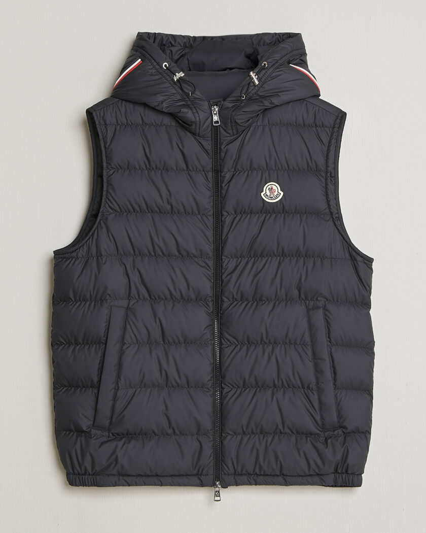 Moncler Marseillan Hooded Down Vest Black – Svart