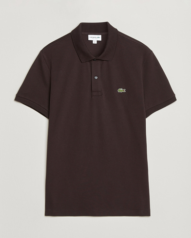 Lacoste Slim Fit Polo Piké Buffle Brown – Brun