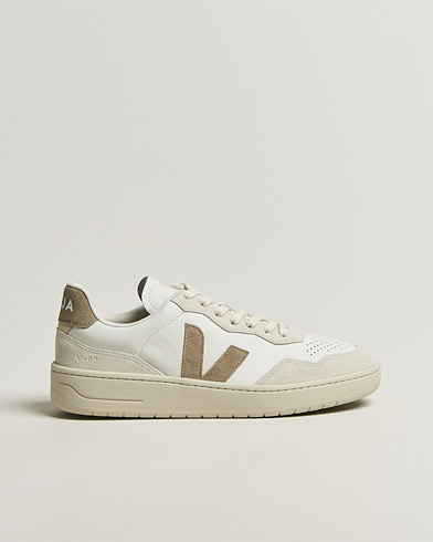 Veja V-90 Sneaker White/Taupe – Hvit