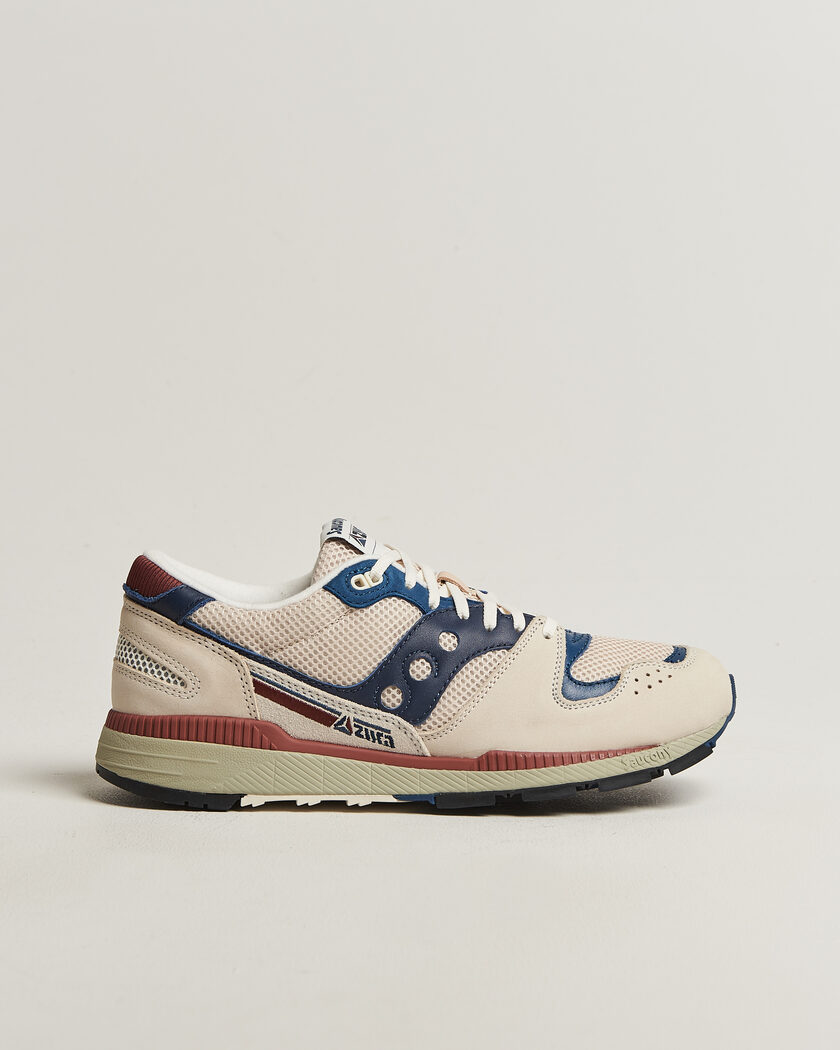 Saucony Azura Lux Running Sneaker Tofu/Dress Blue – Hvit