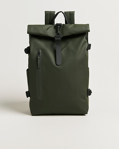 RAINS Rolltop Large Rucksack Green – Grønn
